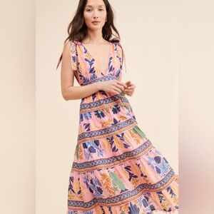 Seashell Tapestry Midi Dress